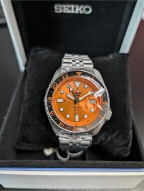 Seiko 5 Sports GMT SSK005K1 Orange Dial Automatic 42.5mm Men’s Watch